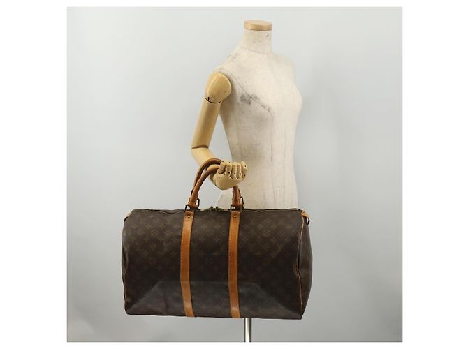 LOUIS VUITTON Monogram Keepall 50 Boston Bag M41426 LV Auth 197861 Monogramm - Ansicht 21