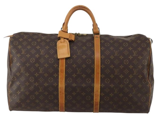 LOUIS VUITTON Monogram Keepall 60 Boston Bag M41422 LV Auth 197828 Monogramm - Ansicht 2