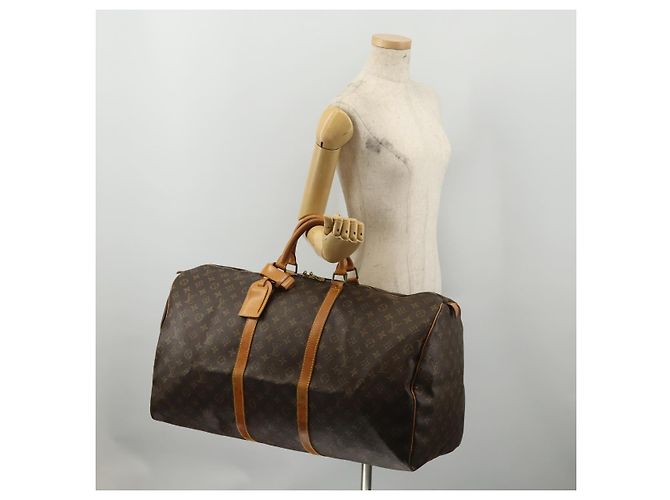 LOUIS VUITTON Monogram Keepall 60 Boston Bag M41422 LV Auth 197828 Monogramm - Ansicht 23