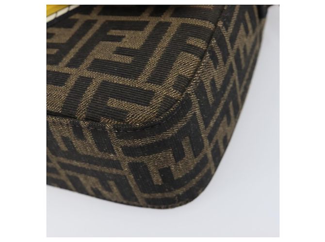 FENDI x FRGMT x POKEMON Mamma Baguette Kairyu Zucca Brown 8BR600 Auth 167552SM Marrone Argento - vista 12