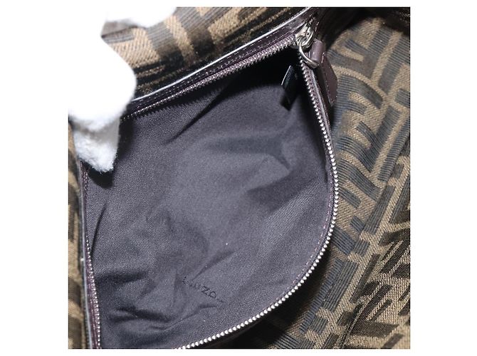FENDI x FRGMT x POKEMON Mamma Baguette Kairyu Zucca Brown 8BR600 Auth 167552SM Marrone Argento - vista 26