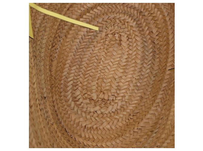 Borsa a mano VALENTINO in rafia beige e oro autentica bs36900V D'oro - vista 11