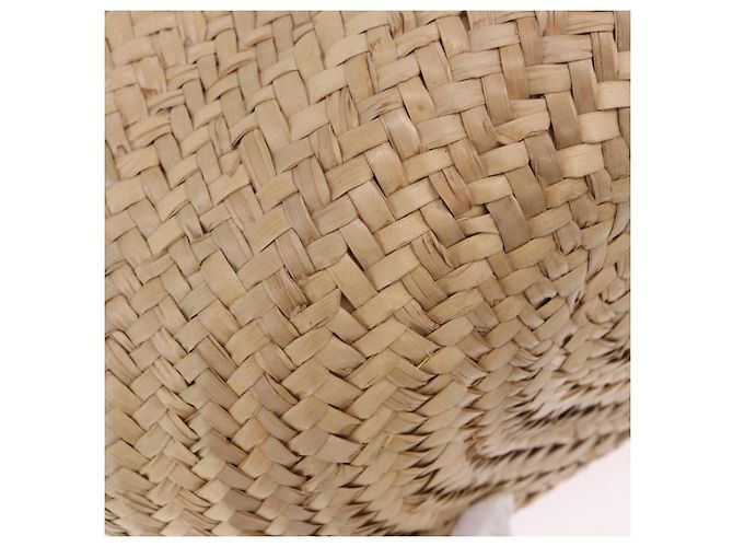 Borsa a mano VALENTINO in rafia beige e oro autentica bs36900V D'oro - vista 15