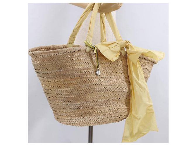 Borsa a mano VALENTINO in rafia beige e oro autentica bs36900V D'oro - vista 19