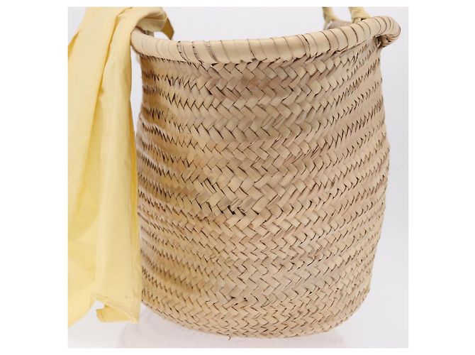 Borsa a mano VALENTINO in rafia beige e oro autentica bs36900V D'oro - vista 3