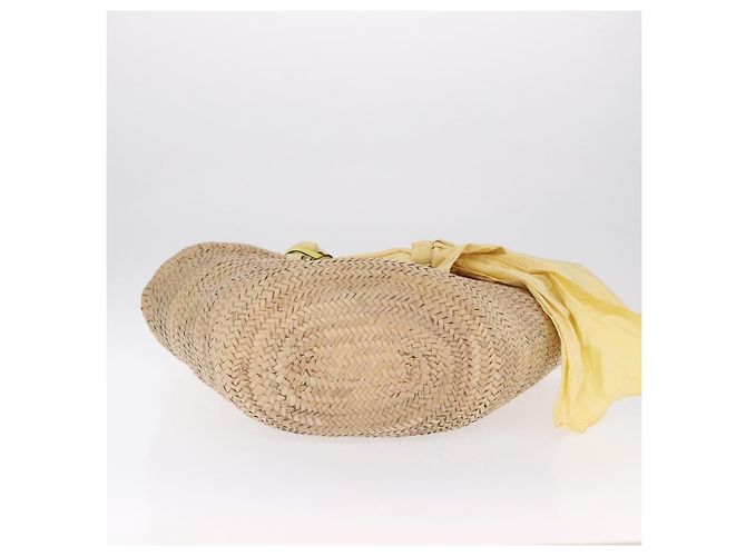 Borsa a mano VALENTINO in rafia beige e oro autentica bs36900V D'oro - vista 5
