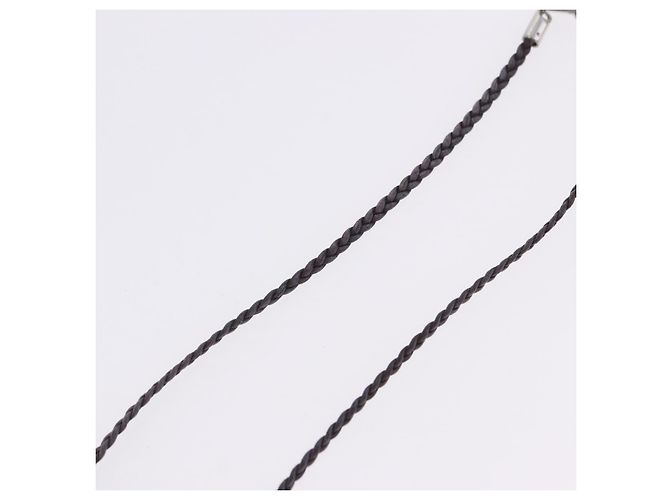 Céline Collar Choker CELINE Cuero Brown Auth SW2831 Castaño - vista 10