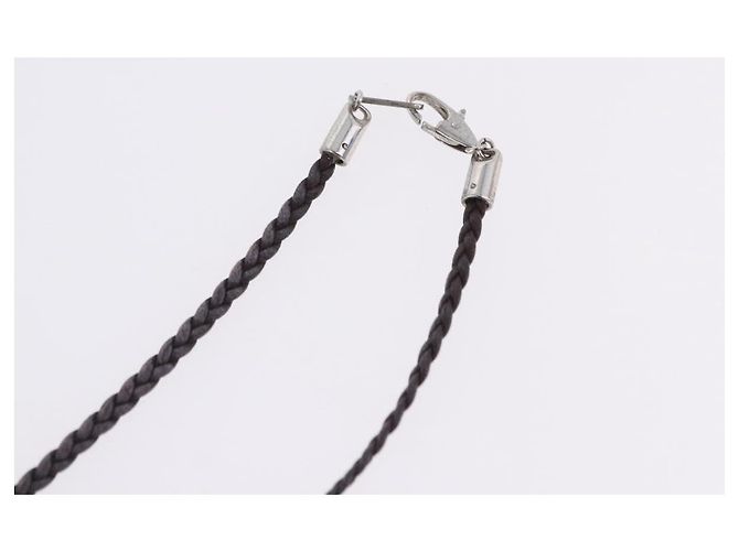 Céline Collar Choker CELINE Cuero Brown Auth SW2831 Castaño - vista 11