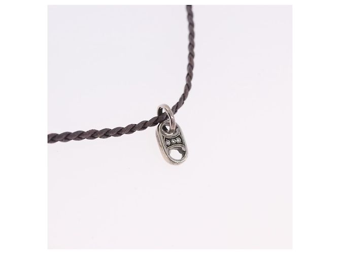 Céline Collar Choker CELINE Cuero Brown Auth SW2831 Castaño - vista 3