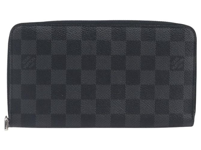 LOUIS VUITTON Damier Grafitte Zippy Organizer Long Wallet N63077 LV Auth 202603 Damier ebene - vista 13