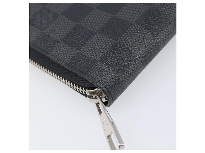 LOUIS VUITTON Damier Grafitte Zippy Organizer Long Wallet N63077 LV Auth 202603 Damier ebene - vista 14