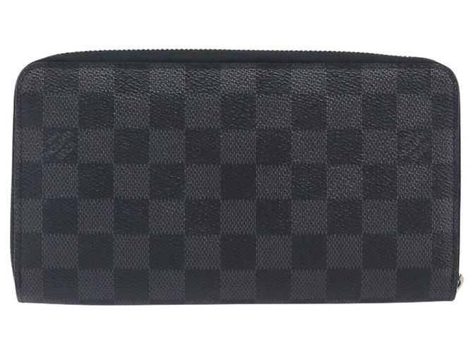 LOUIS VUITTON Damier Grafitte Zippy Organizer Long Wallet N63077 LV Auth 202603 Damier ebene - vista 2