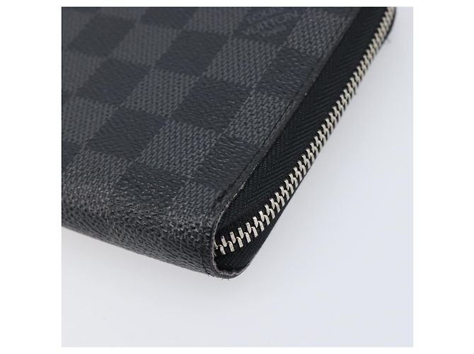 LOUIS VUITTON Damier Grafitte Zippy Organizer Long Wallet N63077 LV Auth 202603 Damier ebene - vista 7