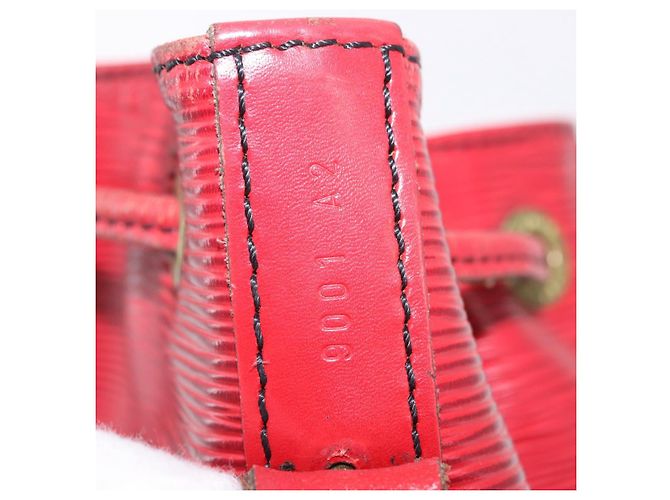 Borsa a tracolla LOUIS VUITTON Epi Petit Noe Rossa M44107 LV Auth ka5541 Rosso - vista 12