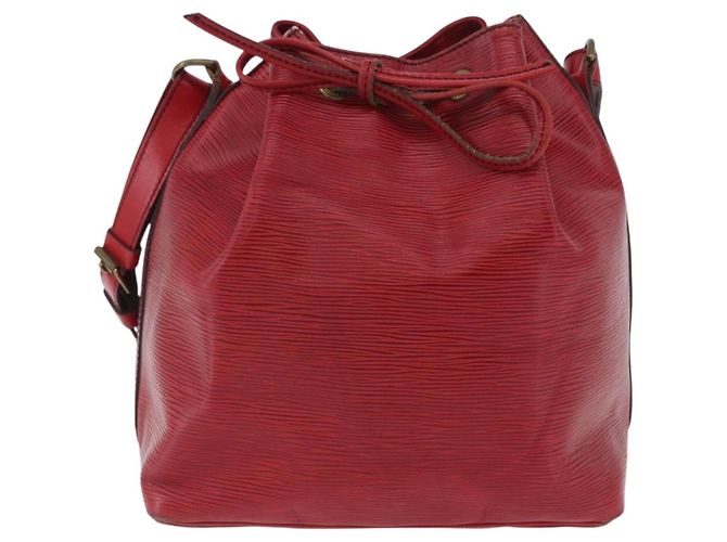 Borsa a tracolla LOUIS VUITTON Epi Petit Noe Rossa M44107 LV Auth ka5541 Rosso - vista 13