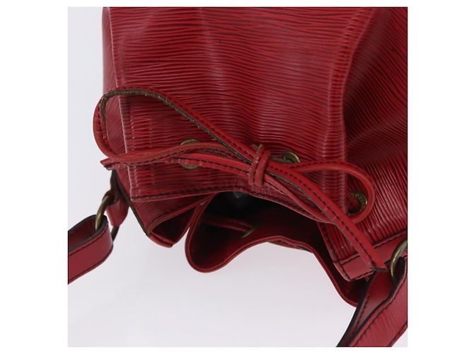 Borsa a tracolla LOUIS VUITTON Epi Petit Noe Rossa M44107 LV Auth ka5541 Rosso - vista 14