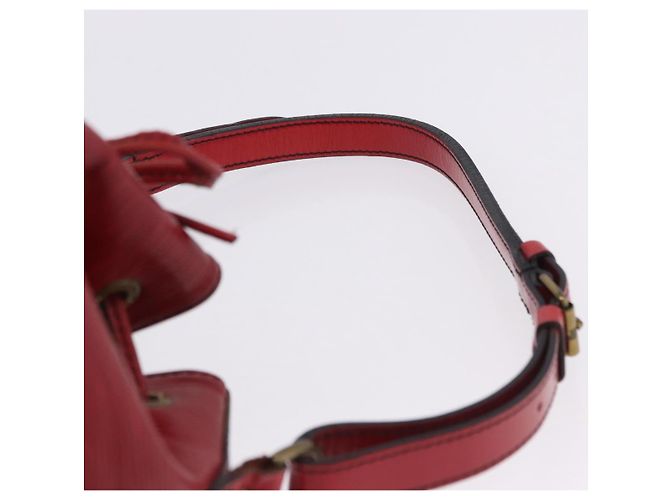 Borsa a tracolla LOUIS VUITTON Epi Petit Noe Rossa M44107 LV Auth ka5541 Rosso - vista 15