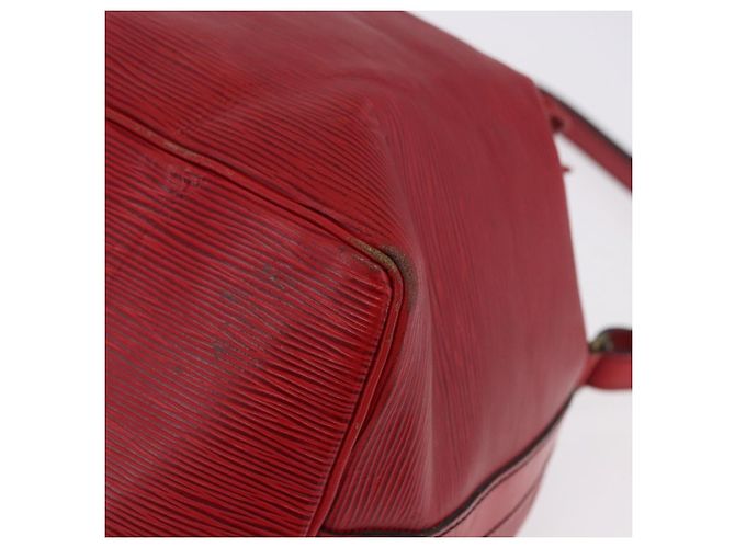 Borsa a tracolla LOUIS VUITTON Epi Petit Noe Rossa M44107 LV Auth ka5541 Rosso - vista 18