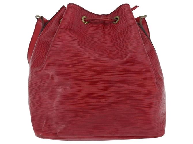 Borsa a tracolla LOUIS VUITTON Epi Petit Noe Rossa M44107 LV Auth ka5541 Rosso - vista 2