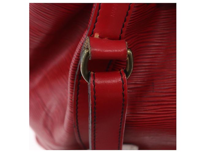 Borsa a tracolla LOUIS VUITTON Epi Petit Noe Rossa M44107 LV Auth ka5541 Rosso - vista 23