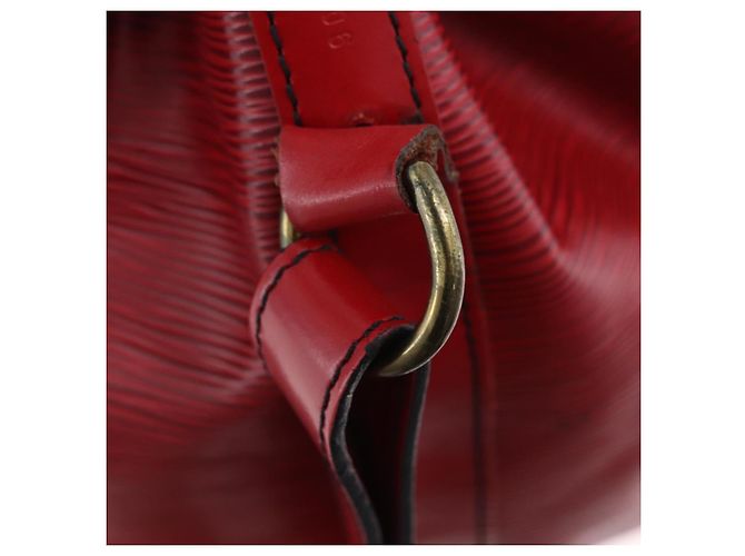 Borsa a tracolla LOUIS VUITTON Epi Petit Noe Rossa M44107 LV Auth ka5541 Rosso - vista 24