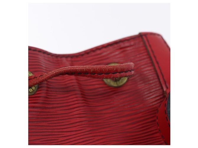 Borsa a tracolla LOUIS VUITTON Epi Petit Noe Rossa M44107 LV Auth ka5541 Rosso - vista 25