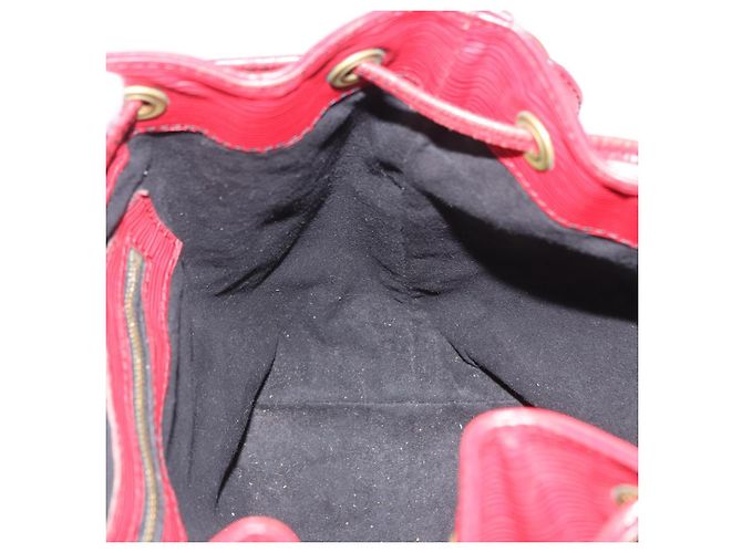 Borsa a tracolla LOUIS VUITTON Epi Petit Noe Rossa M44107 LV Auth ka5541 Rosso - vista 26