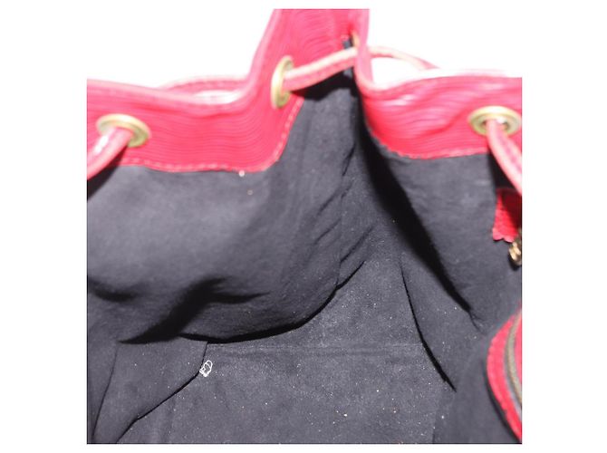 Borsa a tracolla LOUIS VUITTON Epi Petit Noe Rossa M44107 LV Auth ka5541 Rosso - vista 27