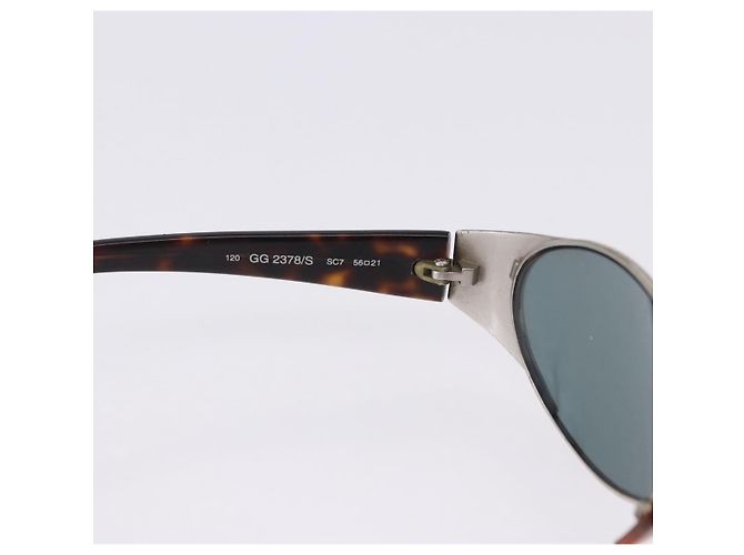 Occhiali da sole GUCCI Giorgio Armani Plastica Set da 2 Nero Marrone Auth bs36929 - vista 8