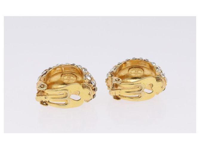 Orecchini Christian Dior metallo set da 3 tono oro Auth SW2808 - vista 11