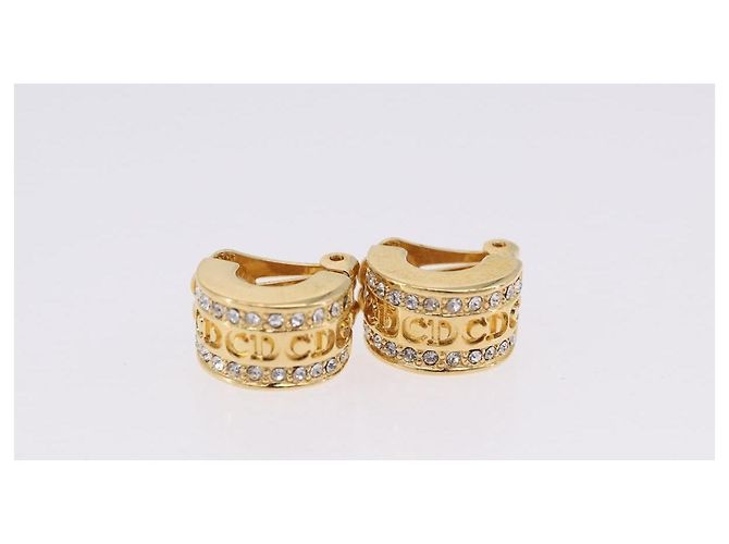 Orecchini Christian Dior metallo set da 3 tono oro Auth SW2808 - vista 14