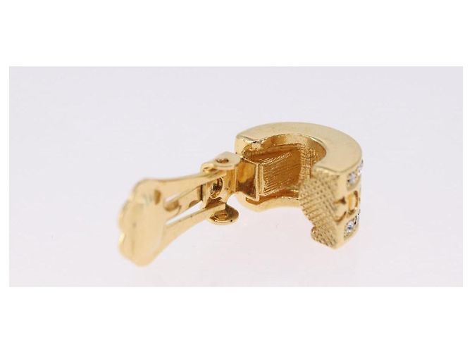 Orecchini Christian Dior metallo set da 3 tono oro Auth SW2808 - vista 17