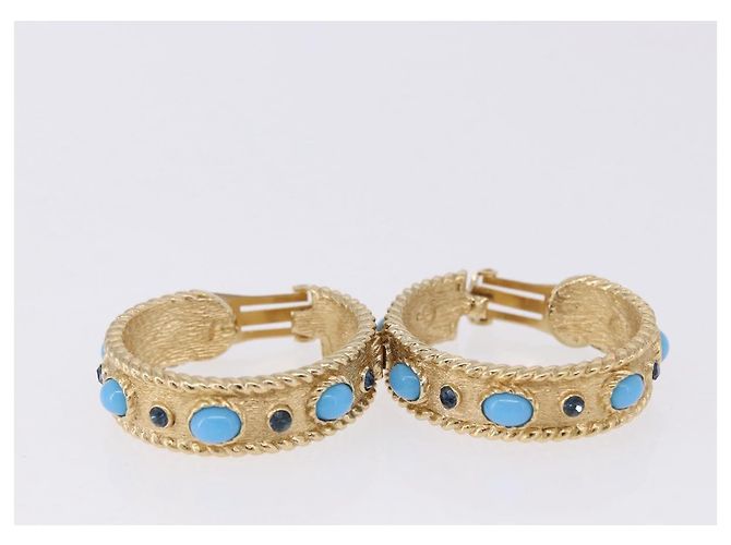 Orecchini Christian Dior metallo set da 3 tono oro Auth SW2808 - vista 2