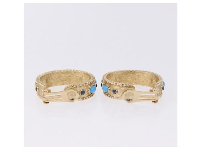 Orecchini Christian Dior metallo set da 3 tono oro Auth SW2808 - vista 3