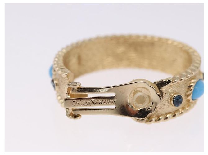 Orecchini Christian Dior metallo set da 3 tono oro Auth SW2808 - vista 7