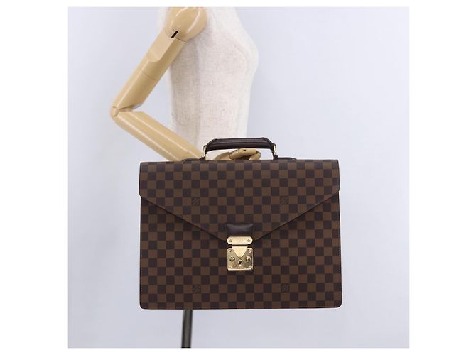 LOUIS VUITTON Damier Ebene Serviette Ambassador Business Bag LV Auth 199355V - vista 30