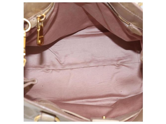Borsa a mano Miu Miu con fiocco laterale in pelle 2way Beige Gold RN0939 Auth am12577V D'oro - vista 18
