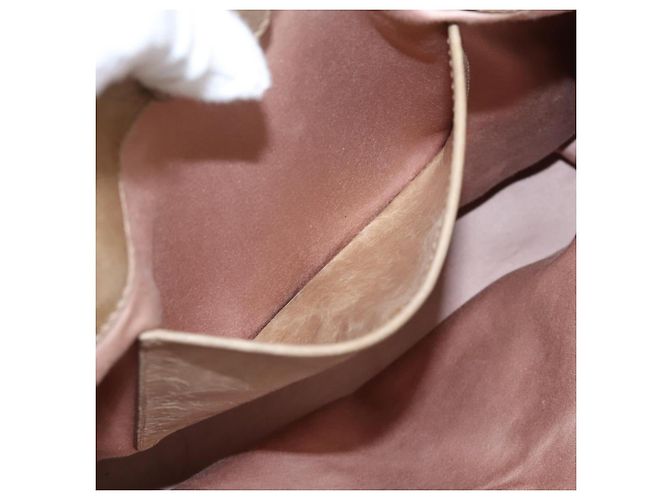 Borsa a mano Miu Miu con fiocco laterale in pelle 2way Beige Gold RN0939 Auth am12577V D'oro - vista 23