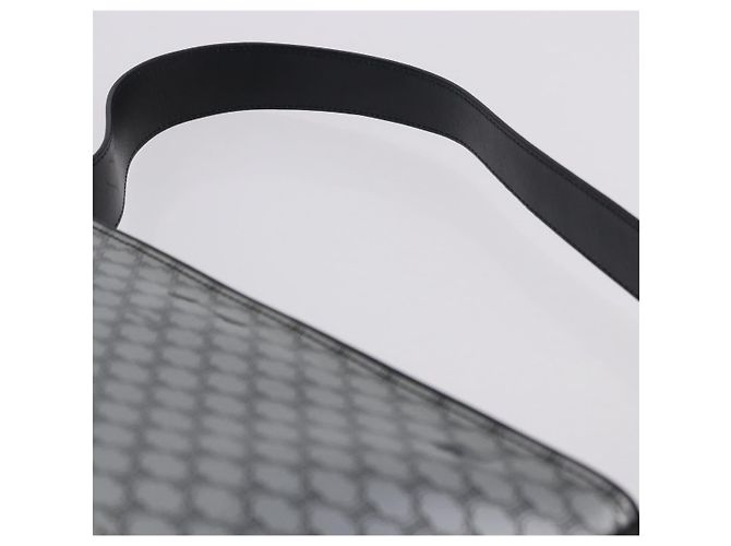Céline CELINE Macadam Shoulder Bag PVC Leather Silver Black Auth 201404A Silvery - view 10