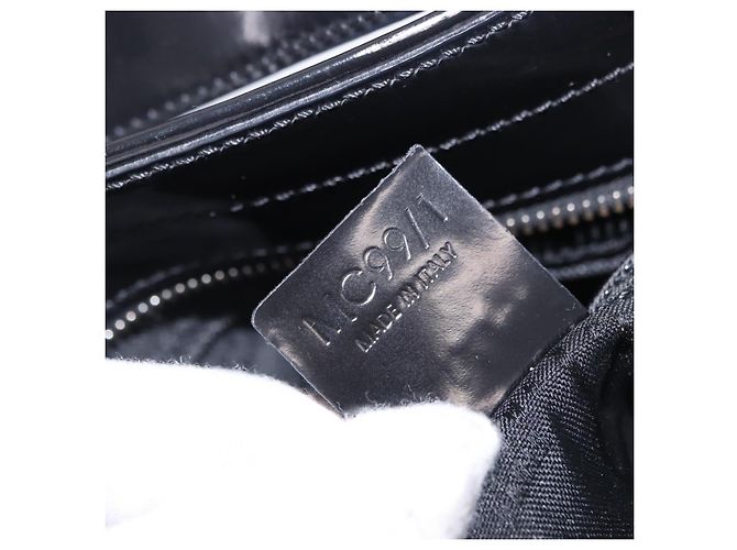 Céline CELINE Macadam Shoulder Bag PVC Leather Silver Black Auth 201404A Silvery - view 26
