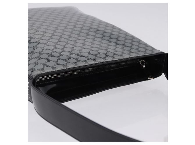 Céline CELINE Macadam Shoulder Bag PVC Leather Silver Black Auth 201404A Silvery - view 8