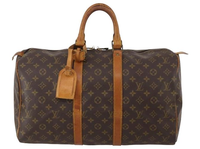 LOUIS VUITTON Monogram Keepall 45 Boston Bag M41428 LV Auth 198953 Monogramma - vista 2