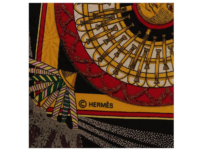 Hermès HERMES Carre 90 Seidentuch Schwarz Auth 199728M - Ansicht 11