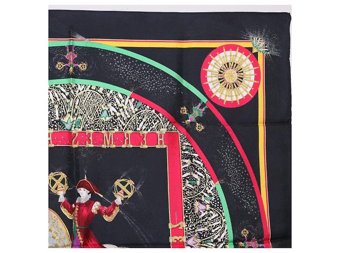 Hermès HERMES Carre 90 Seidentuch Schwarz Auth 199728M - Ansicht 15
