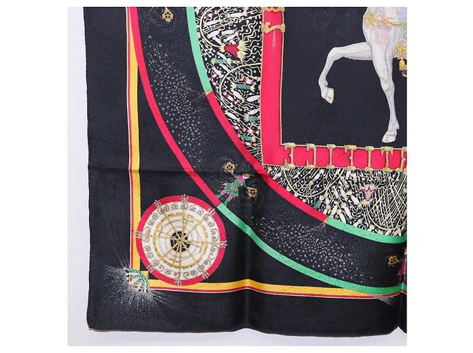 Hermès HERMES Carre 90 Seidentuch Schwarz Auth 199728M - Ansicht 19