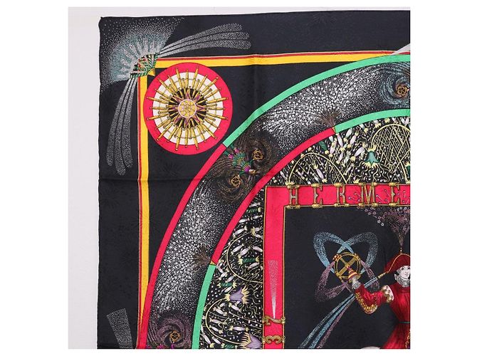 Hermès HERMES Carre 90 Seidentuch Schwarz Auth 199728M - Ansicht 2