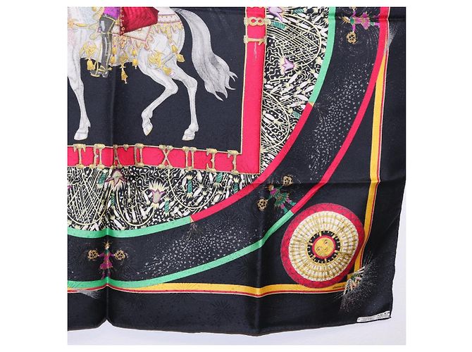 Hermès HERMES Carre 90 Seidentuch Schwarz Auth 199728M - Ansicht 21