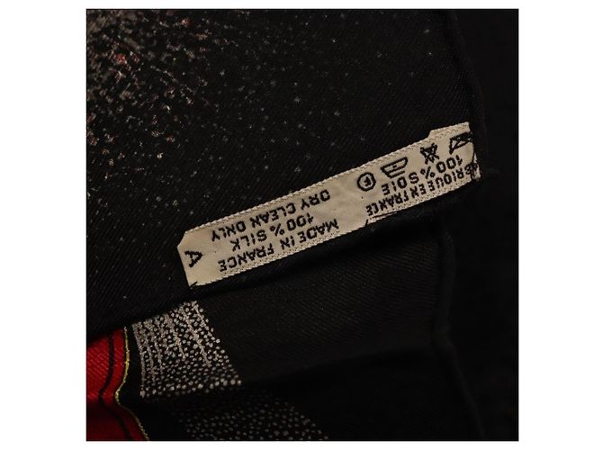 Hermès HERMES Carre 90 Seidentuch Schwarz Auth 199728M - Ansicht 22