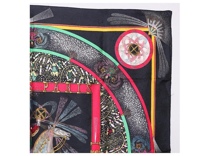 Hermès HERMES Carre 90 Seidentuch Schwarz Auth 199728M - Ansicht 4