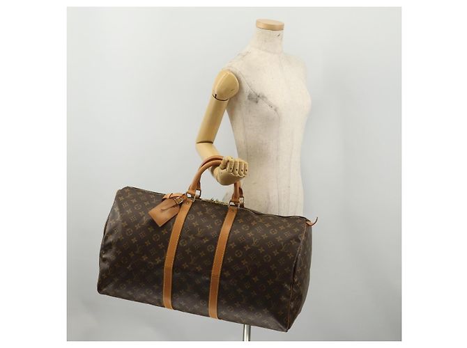 LOUIS VUITTON Monogram Keepall 55 Boston Bag M41424 LV Auth 196969V Monogramma - vista 22